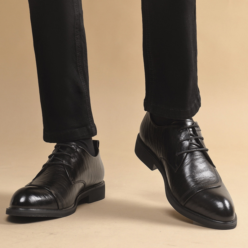 Men'S Formal Party Wear Shoes - รองเท้าหนังแบบอ็อกซ์ฟอร์ดประดับหมุดโลหะ พร้อมเชือกผูก รองเท้าทางการใส่สบาย ไม่ลื่น เหมาะสำหรับธุรกิจ สำนักงาน