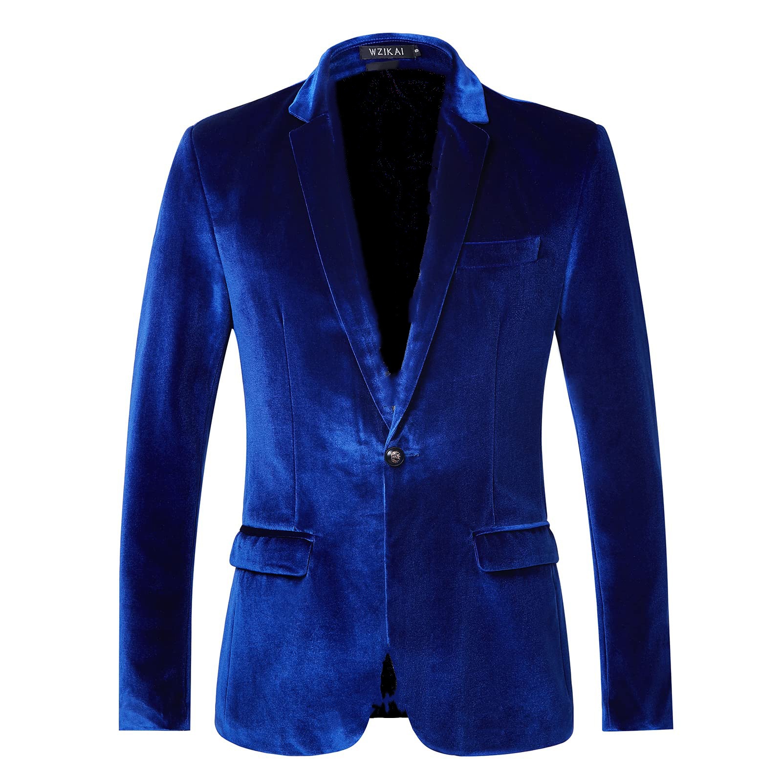Men'S Style Formal Wear - เสื้อเบลเซอร์กำมะหยี่ทรงเข้ารูปสำหรับผู้ชาย วัยรุ่น สวมใส่ในโอกาสทางการ สีทองและสีน้ำเงินกรมท่า สไตล์ยุโรป สำหรับงานแต่งงานในฤดูใบไม้ร่วง