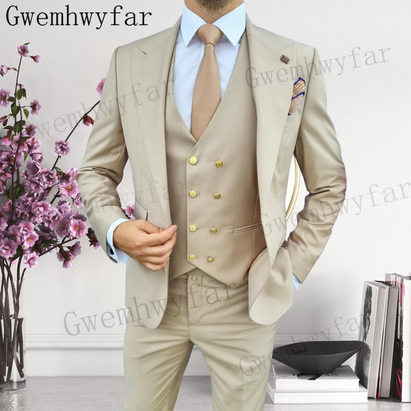 Gwenhwyfar เจ้าบ่าว Peaked Lap - Men Formal Wear Jacket บทวิจารณ์และราคา
