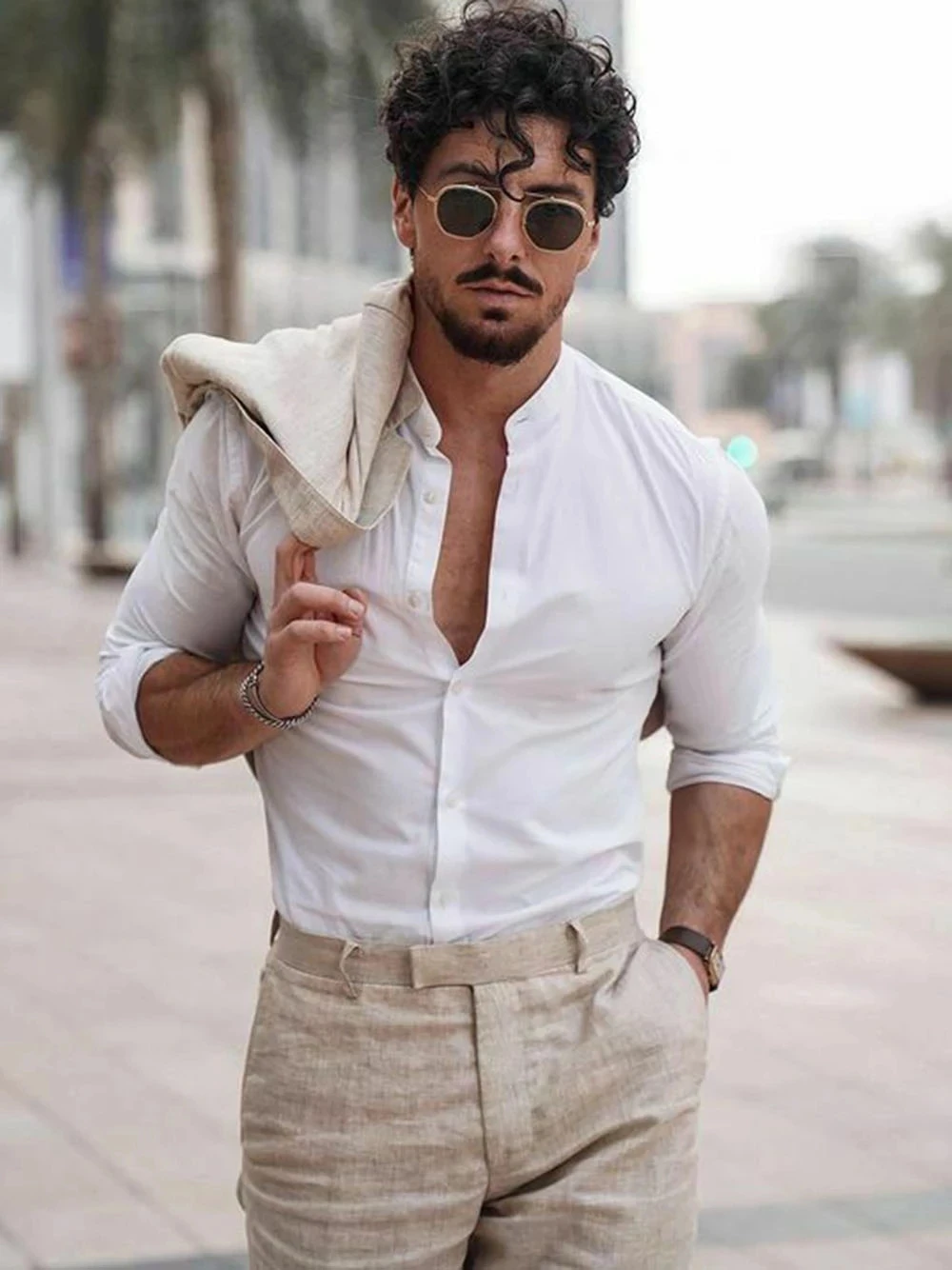 ชุดสูทผ้าลินินสำหรับธุรกิจชายห - Men Formal Wear Jacket บทวิจารณ์และราคา