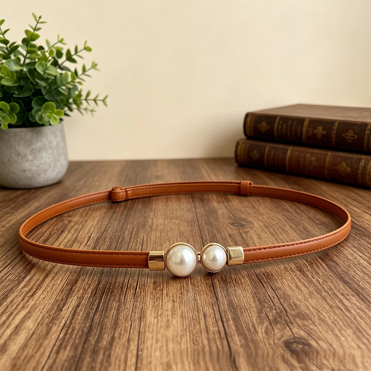 เข็มขัดเอวหนัง PU บางสำหรับผู้ - Formal Belt Leather Thin บทวิจารณ์และราคา