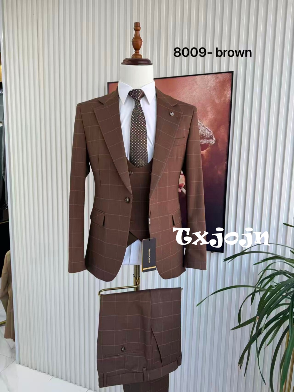 ชุดสูทผู้ชายลายสก็อต 3 ชิ้น เส - Men Formal Wear Jacket บทวิจารณ์และราคา