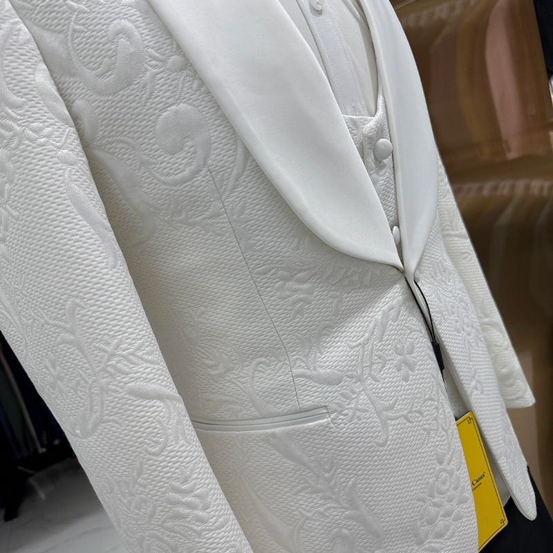ชุดสูทแต่งงานผู้ชาย สีขาว 3 ชิ - Men Formal Wear Jacket บทวิจารณ์และราคา