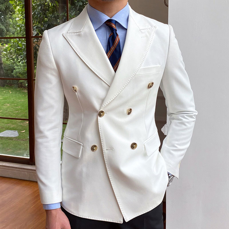 เบลเซอร์ชายแต่งงานเจ้าบ่าวธุรก - Formal Men Party Wear Jacket บทวิจารณ์และราคา