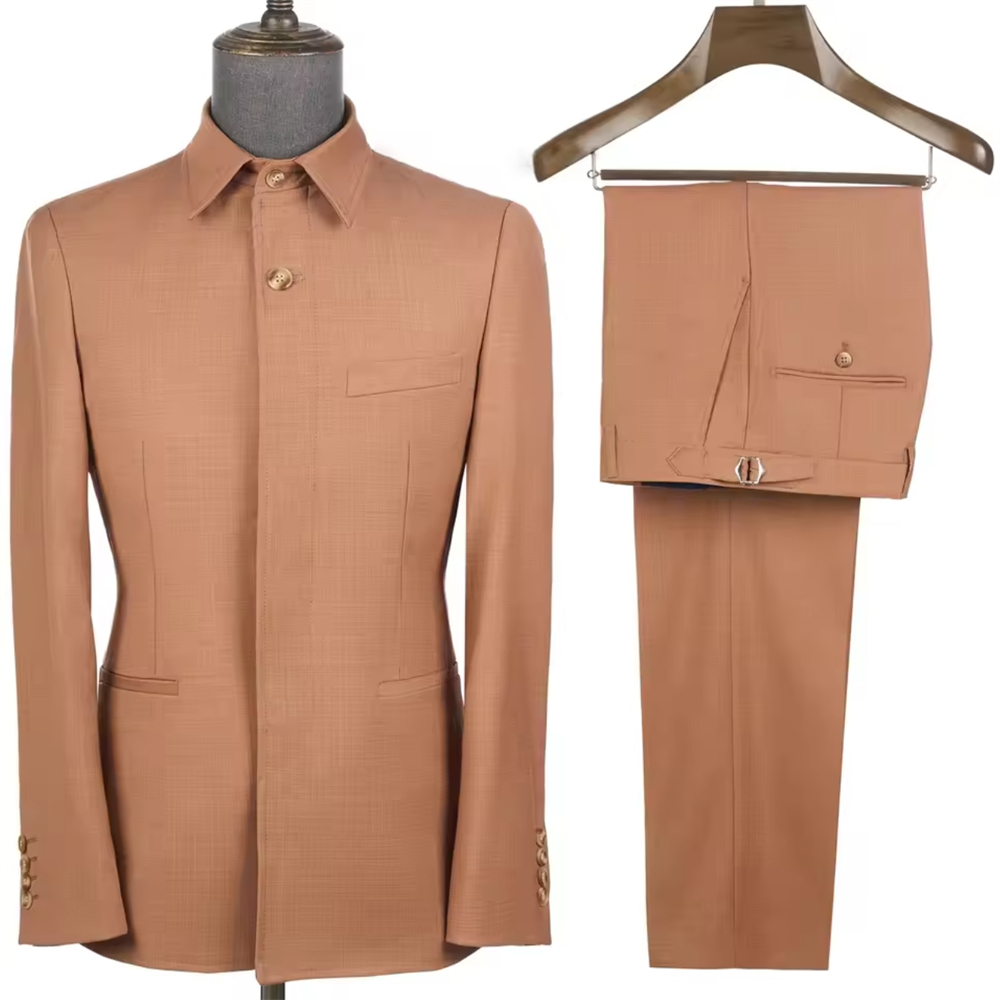 ชุดซาฟารีสั่งตัดสำหรับผู้ชาย 2 - Men Formal Wear Jacket บทวิจารณ์และราคา