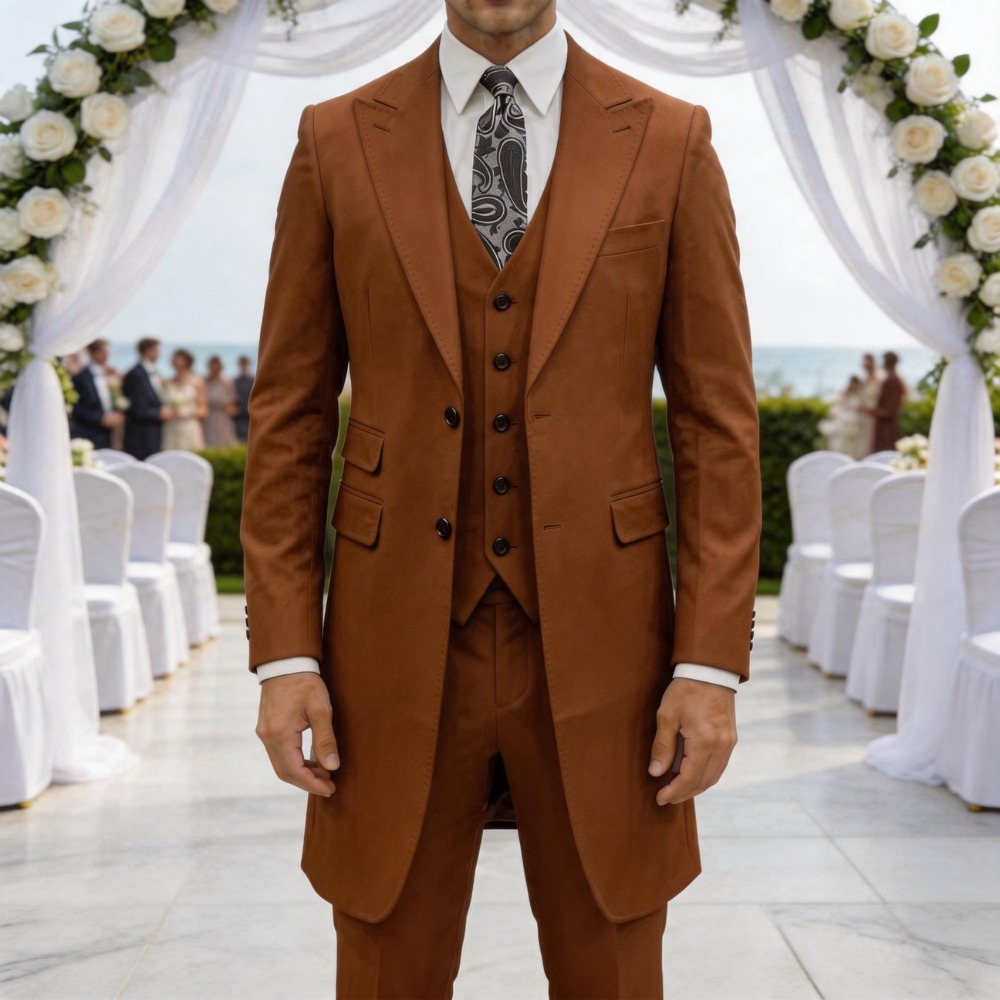 ชุดสูทผู้ชายทรงเข้ารูป 3 ชิ้น  - Men Formal Wear Jacket บทวิจารณ์และราคา