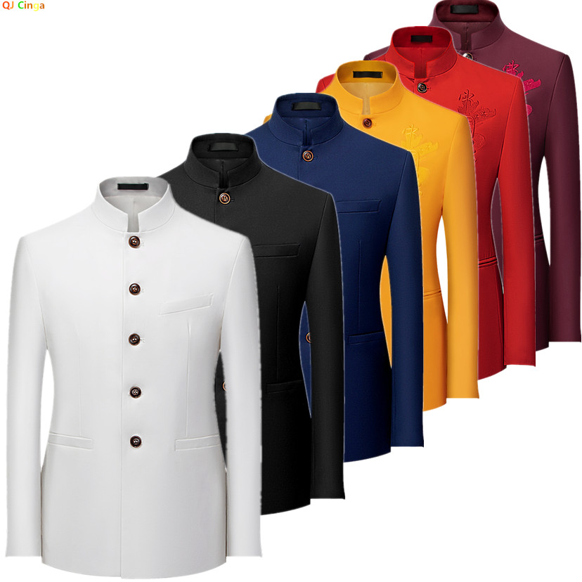 เสื้อสูทผู้ชายสไตล์จีน แขนยาว  - Men'S Style Formal Wear บทวิจารณ์และราคา