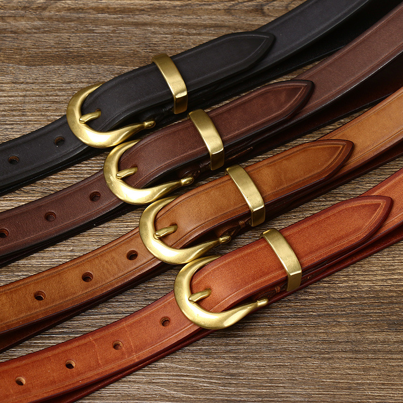 เข็มขัดหนังวัวแท้สำหรับผู้หญิง - Formal Belt Leather Thin บทวิจารณ์และราคา