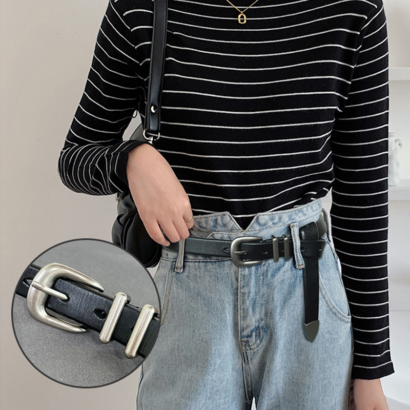 VATLTY 2.3 ซม.เข็มขัดหนังผู้หญ - Formal Belt Leather Thin บทวิจารณ์และราคา