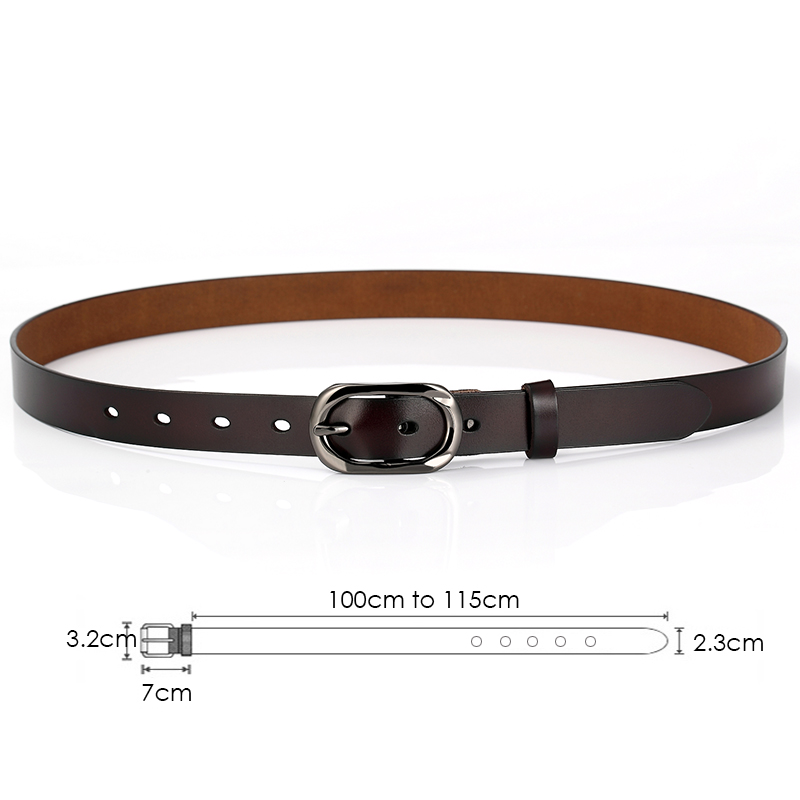 VATLTY 95 ซม.-115 ซม.เข็มขัดหน - Formal Belt Leather Thin บทวิจารณ์และราคา