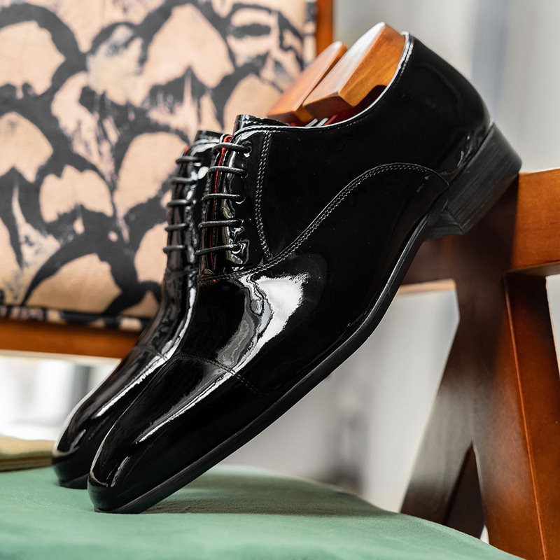 รองเท้าหนังผู้ชายสไตล์อังกฤษแบ - Men'S Style Formal Wear บทวิจารณ์และราคา