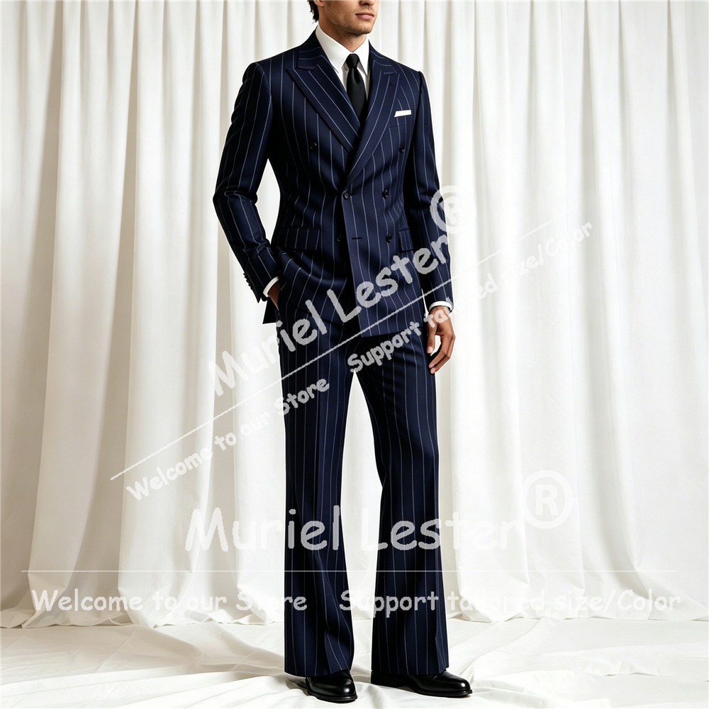ชุดสูทลายทางสุดหรูสำหรับผู้ชาย - Men'S Style Formal Wear บทวิจารณ์และราคา
