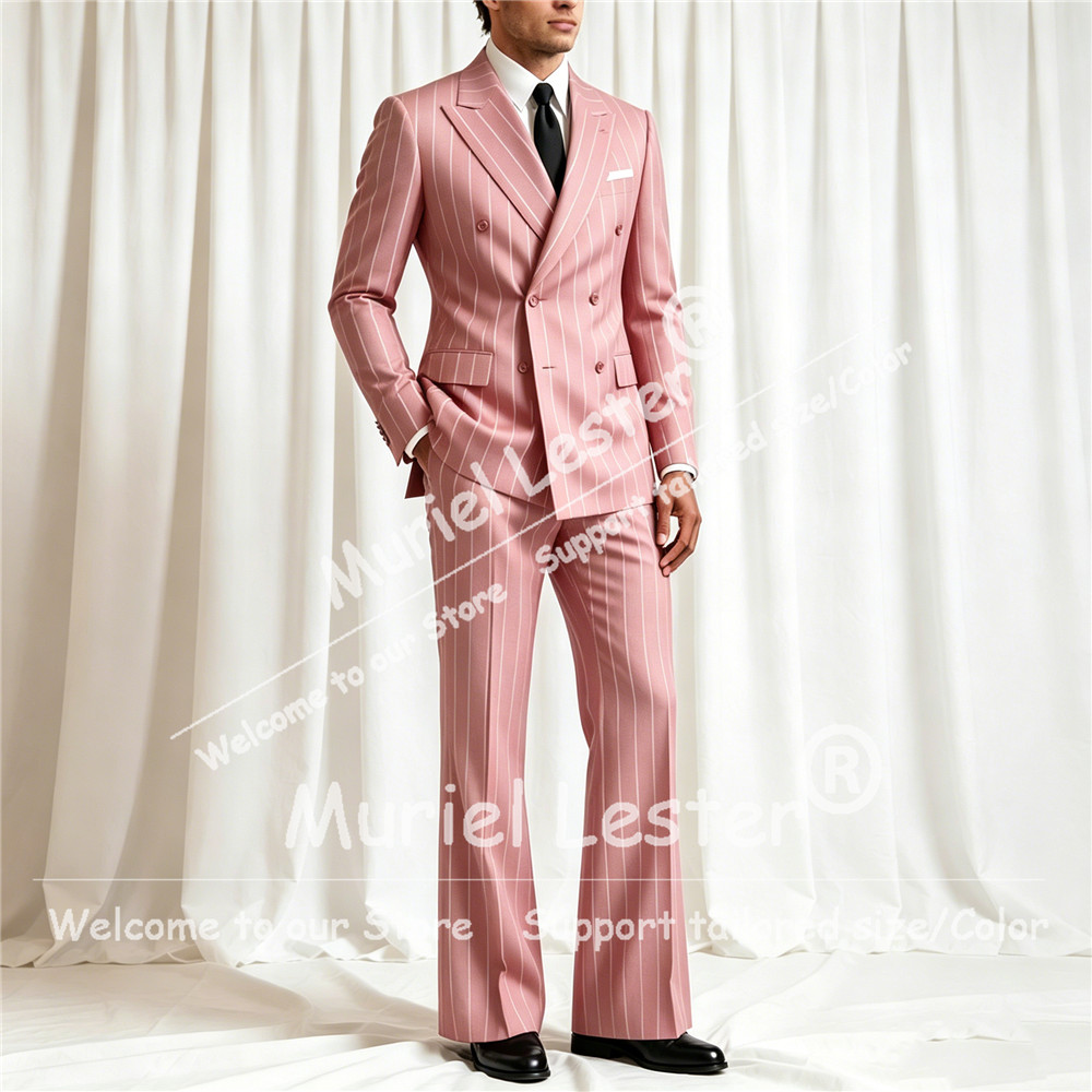 ชุดสูทลายทางสุดหรูสำหรับผู้ชาย - Men'S Style Formal Wear บทวิจารณ์และราคา