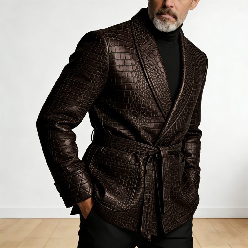    เสื้อเบลเซอร์หนังลายจระเข้ - Formal Men Party Wear Jacket บทวิจารณ์และราคา