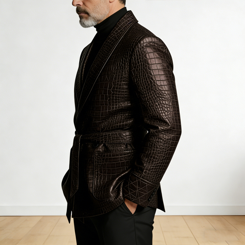    เสื้อเบลเซอร์หนังลายจระเข้ - Formal Men Party Wear Jacket บทวิจารณ์และราคา