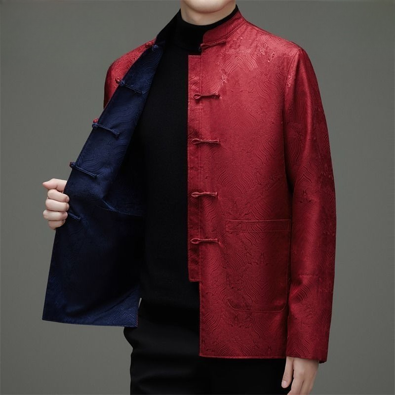 เสื้อคลุมผู้ชายสไตล์ถัง แขนยาว - Men'S Style Formal Wear บทวิจารณ์และราคา