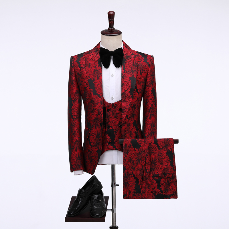 ชุดสูทผู้ชายลายดอกไม้ปี 2026 ช - Men Formal Wear Jacket บทวิจารณ์และราคา