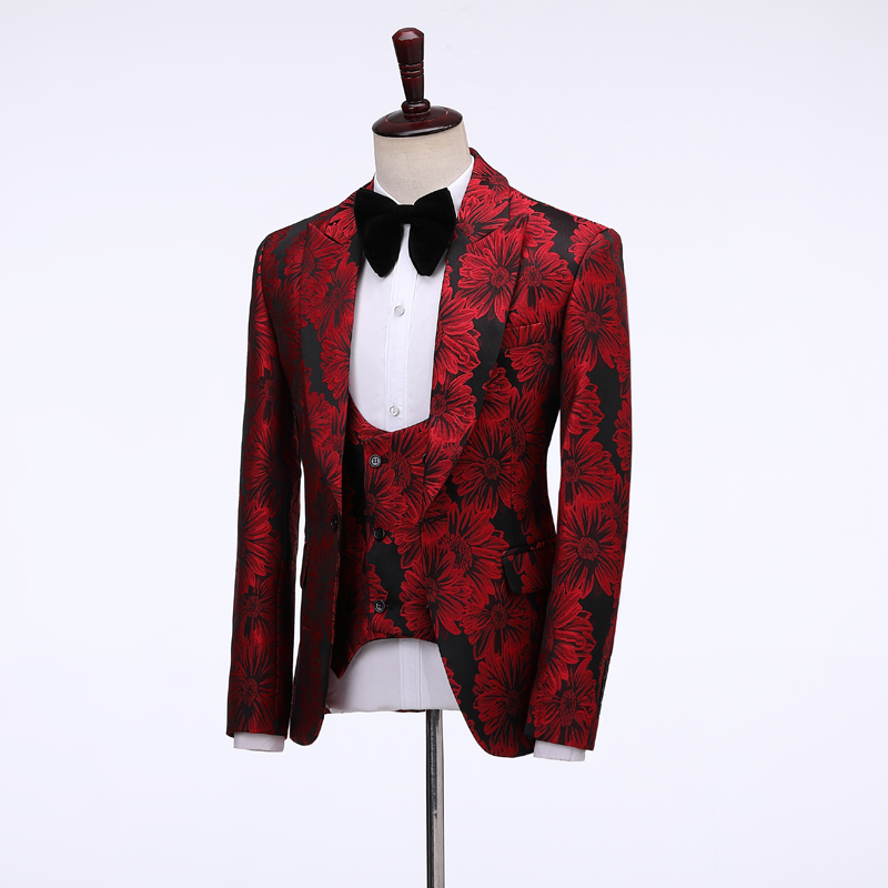 ชุดสูทผู้ชายลายดอกไม้ปี 2026 ช - Men Formal Wear Jacket บทวิจารณ์และราคา