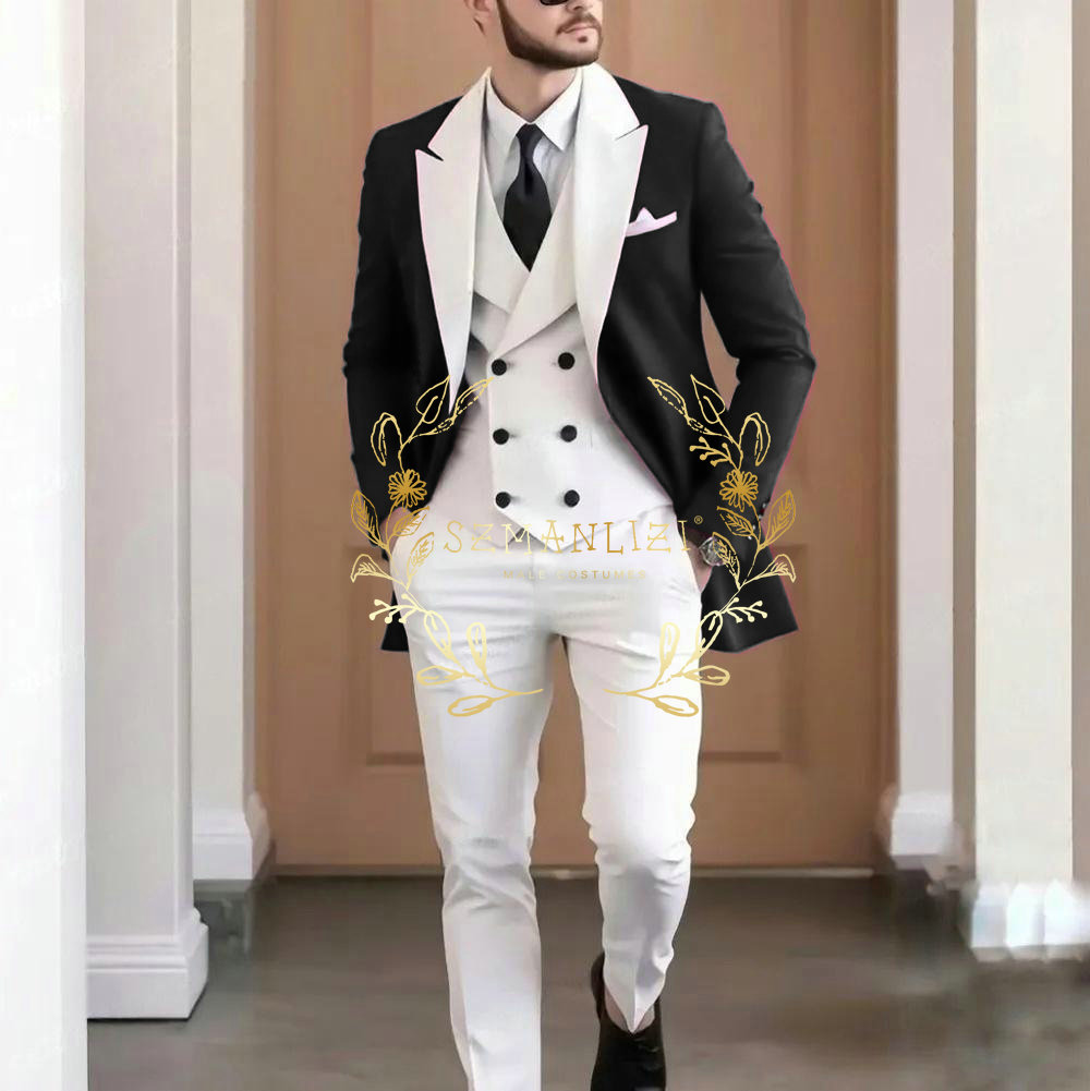ชุดสูทผู้ชายสีแดงเบอร์กันดี 3  - Men Formal Wear Jacket บทวิจารณ์และราคา