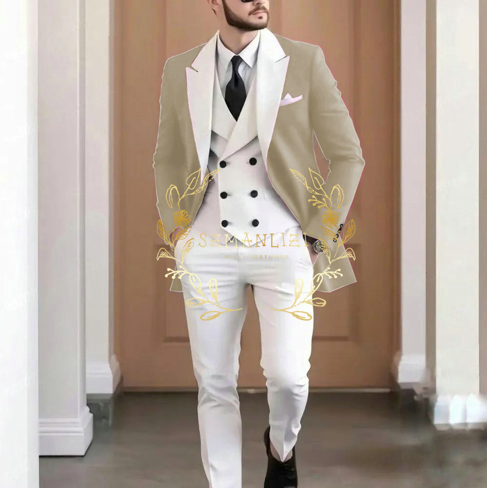 ชุดสูทผู้ชายสีแดงเบอร์กันดี 3  - Men Formal Wear Jacket บทวิจารณ์และราคา