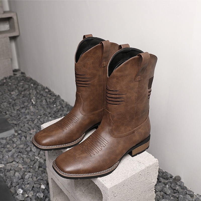 รองเท้าบูทคาวบอยสไตล์ตะวันตกสำ - Men'S Ethnic & Formal Designer Wear Studio S บทวิจารณ์และราคา