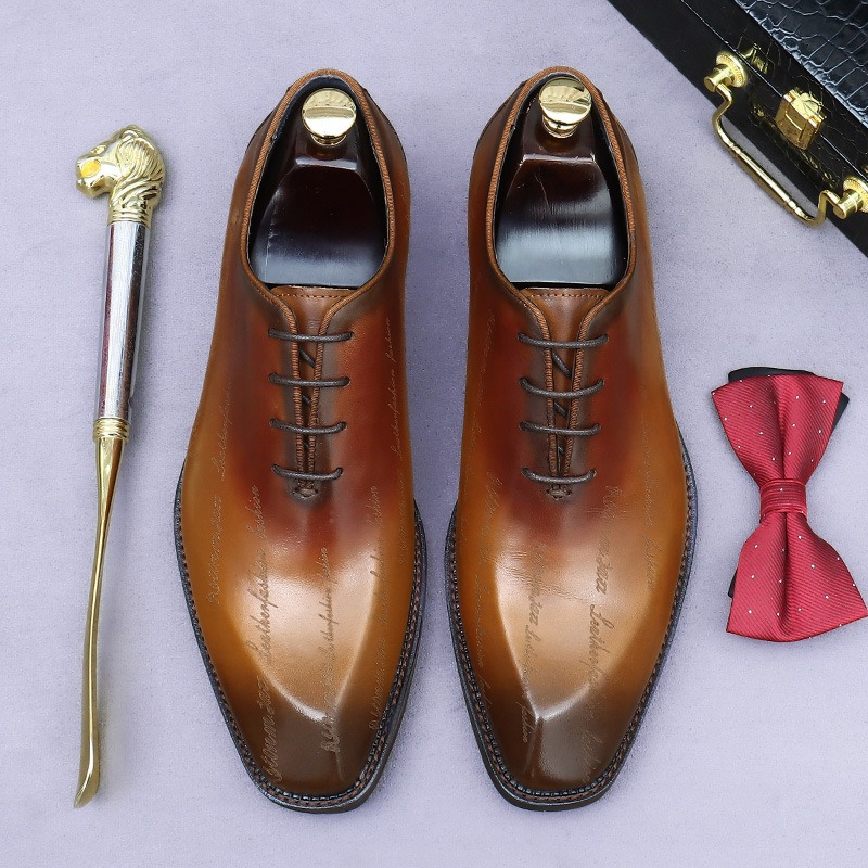 ผู้ชายรองเท้าหนังแท้ Oxford ให - Men'S Formal Party Wear Shoes บทวิจารณ์และราคา