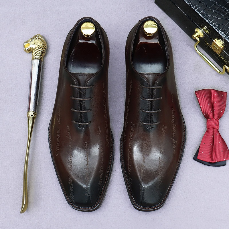 ผู้ชายรองเท้าหนังแท้ Oxford ให - Men'S Formal Party Wear Shoes บทวิจารณ์และราคา